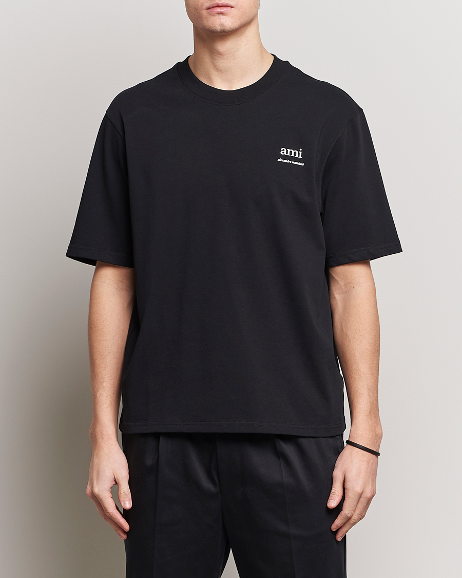 Herr | Kortärmade t-shirts | AMI | Logo T-Shirt Black