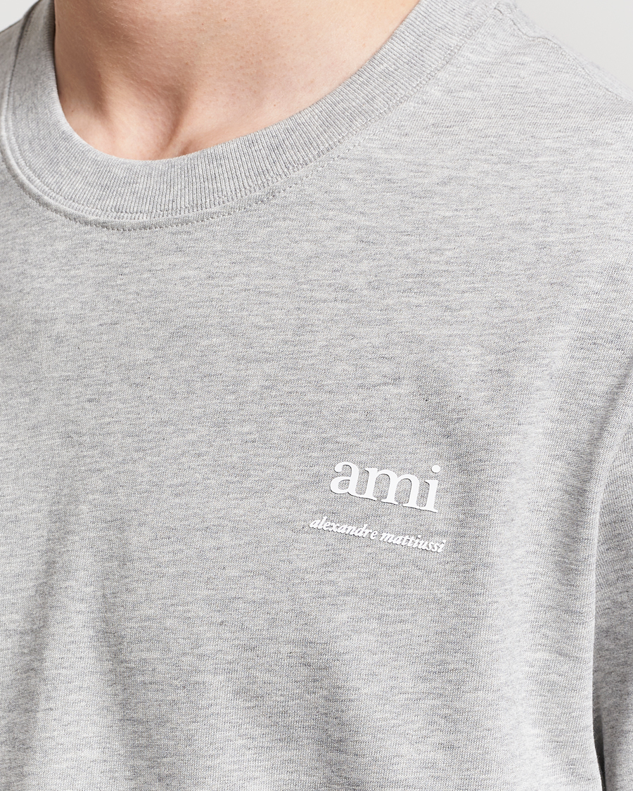 Herr | T-Shirts | AMI | Logo T-Shirt Heather Grey