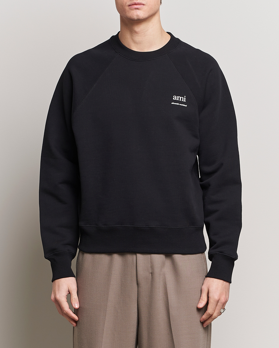 Herr | Sweatshirts | AMI | Logo Sweatshirt Black