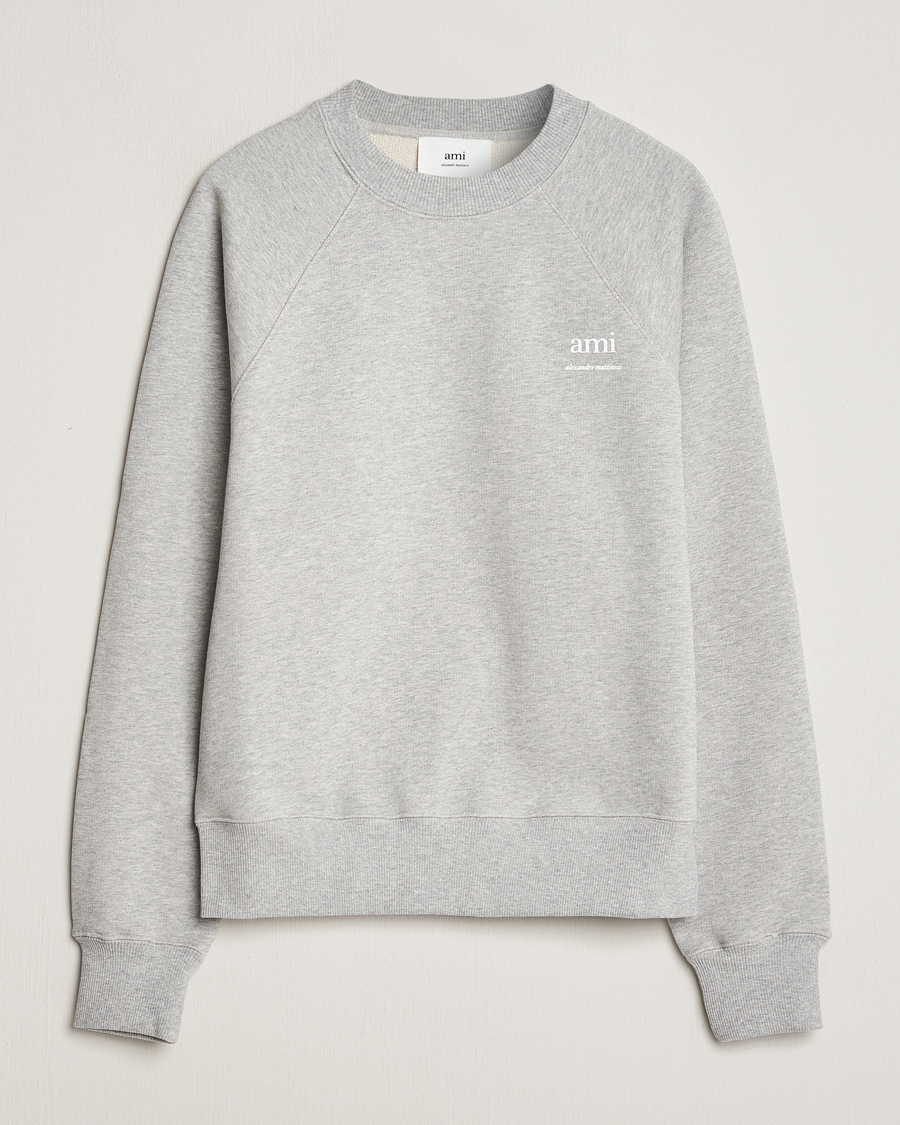 Herr | Tröjor | AMI | Logo Sweatshirt Heather Grey