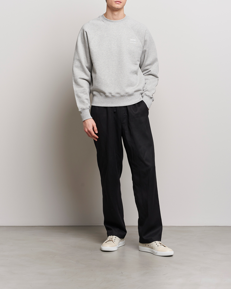 Herr | Tröjor | AMI | Logo Sweatshirt Heather Grey
