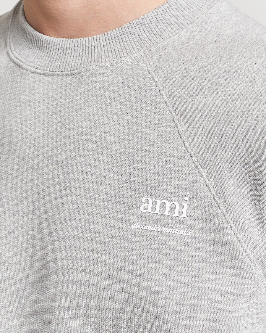 Herr | Tröjor | AMI | Logo Sweatshirt Heather Grey