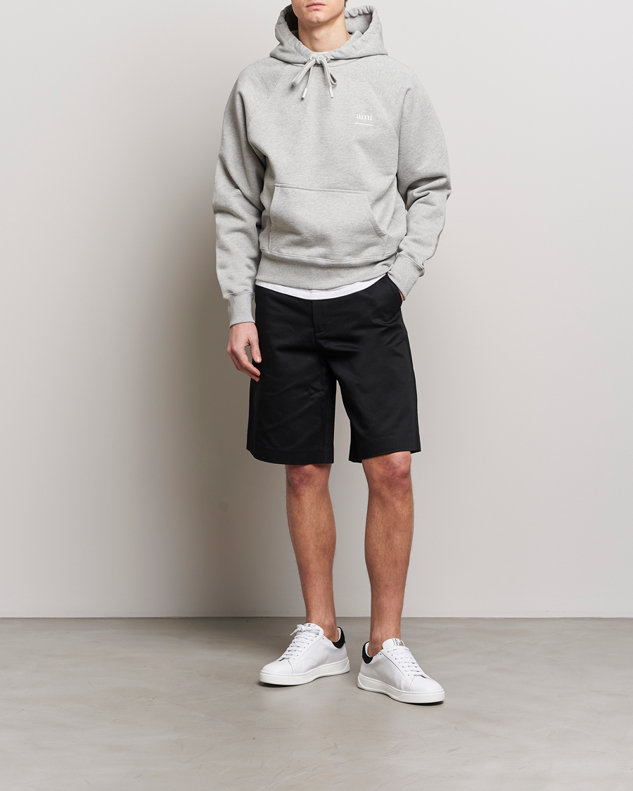 Herr | Tröjor | AMI | Logo Hoodie Heather Grey
