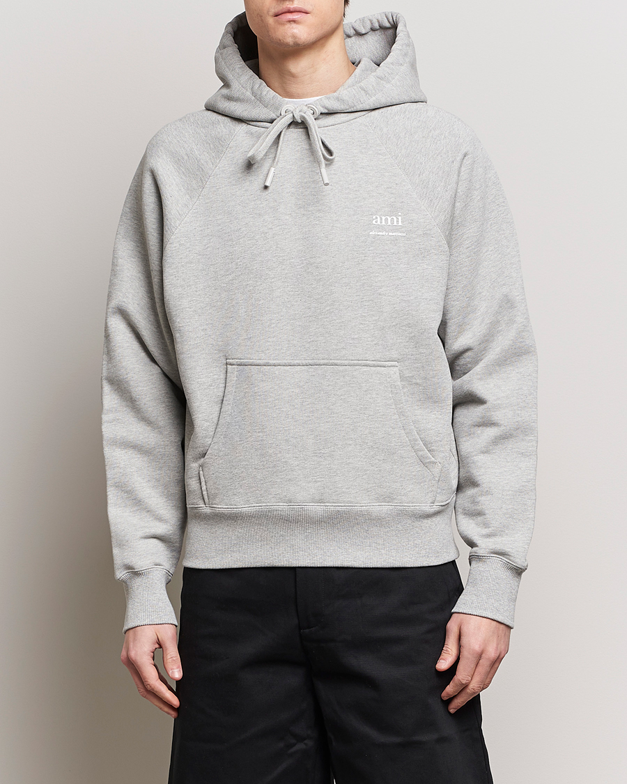 Herre | AMI | AMI | Logo Hoodie Heather Grey