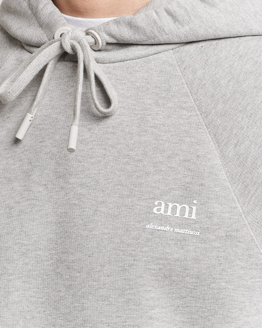 Herr | Tröjor | AMI | Logo Hoodie Heather Grey