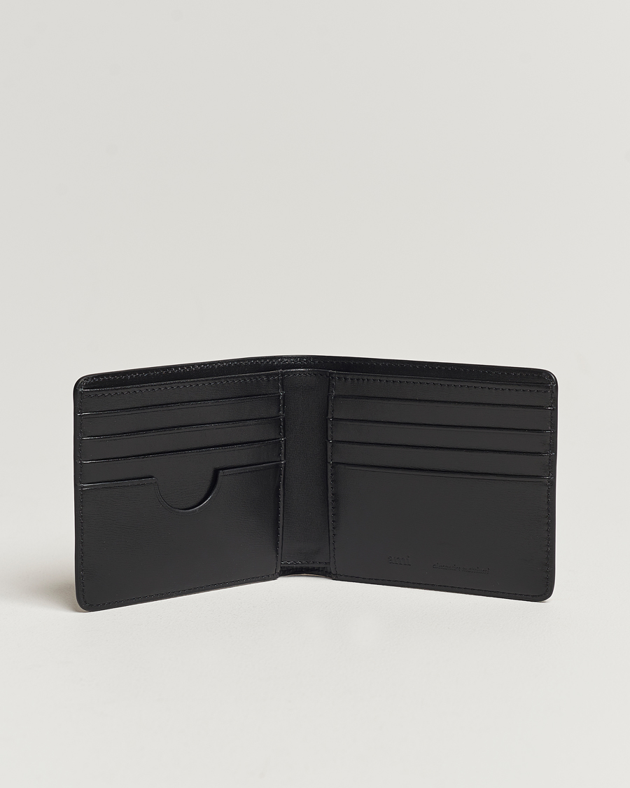 Herr | Plånböcker | AMI | Tonal Heart Logo Leather Wallet Black