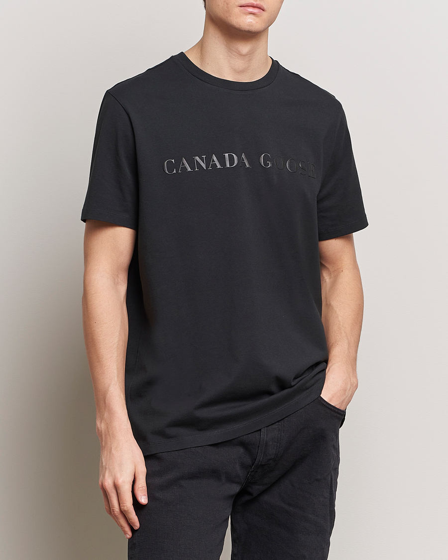 Herr | Svarta t-shirts | Canada Goose | Emersen Crewneck T-Shirt Black