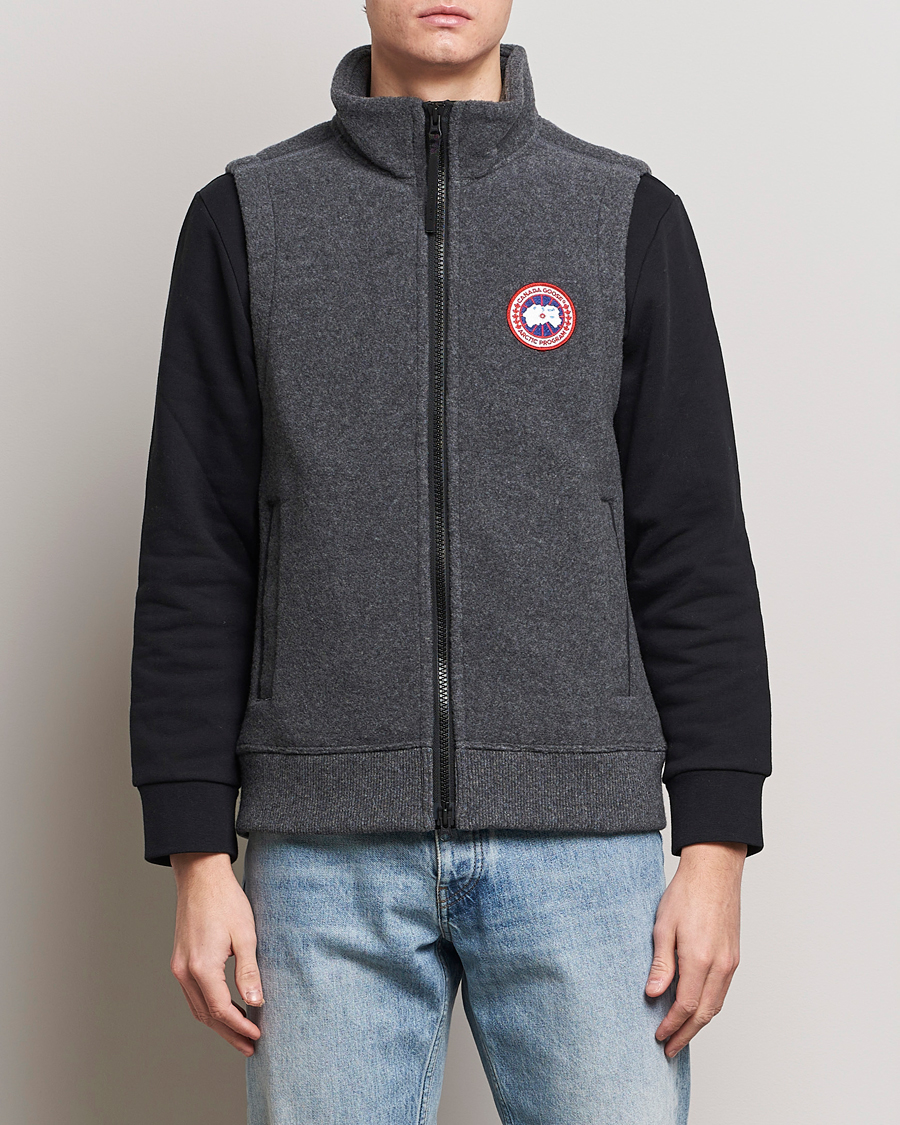 Herr | Jackor | Canada Goose | Mersey Fleece Vest Quarry Grey