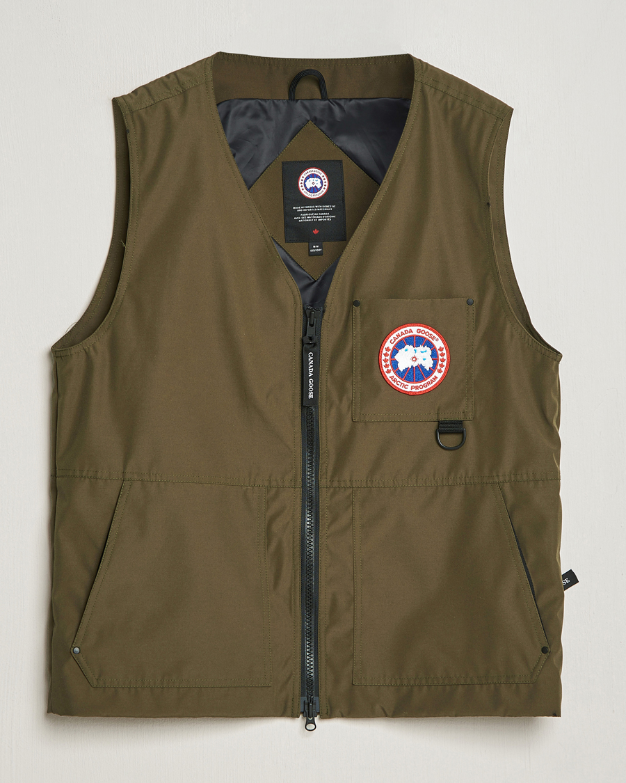 Herr | Jackor | Canada Goose | Canmore Vest Military Green