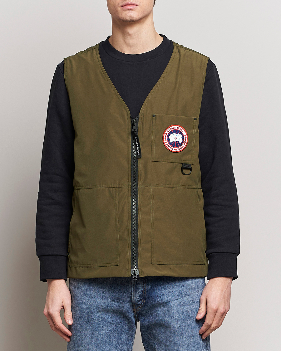 Herr | Jackor | Canada Goose | Canmore Vest Military Green