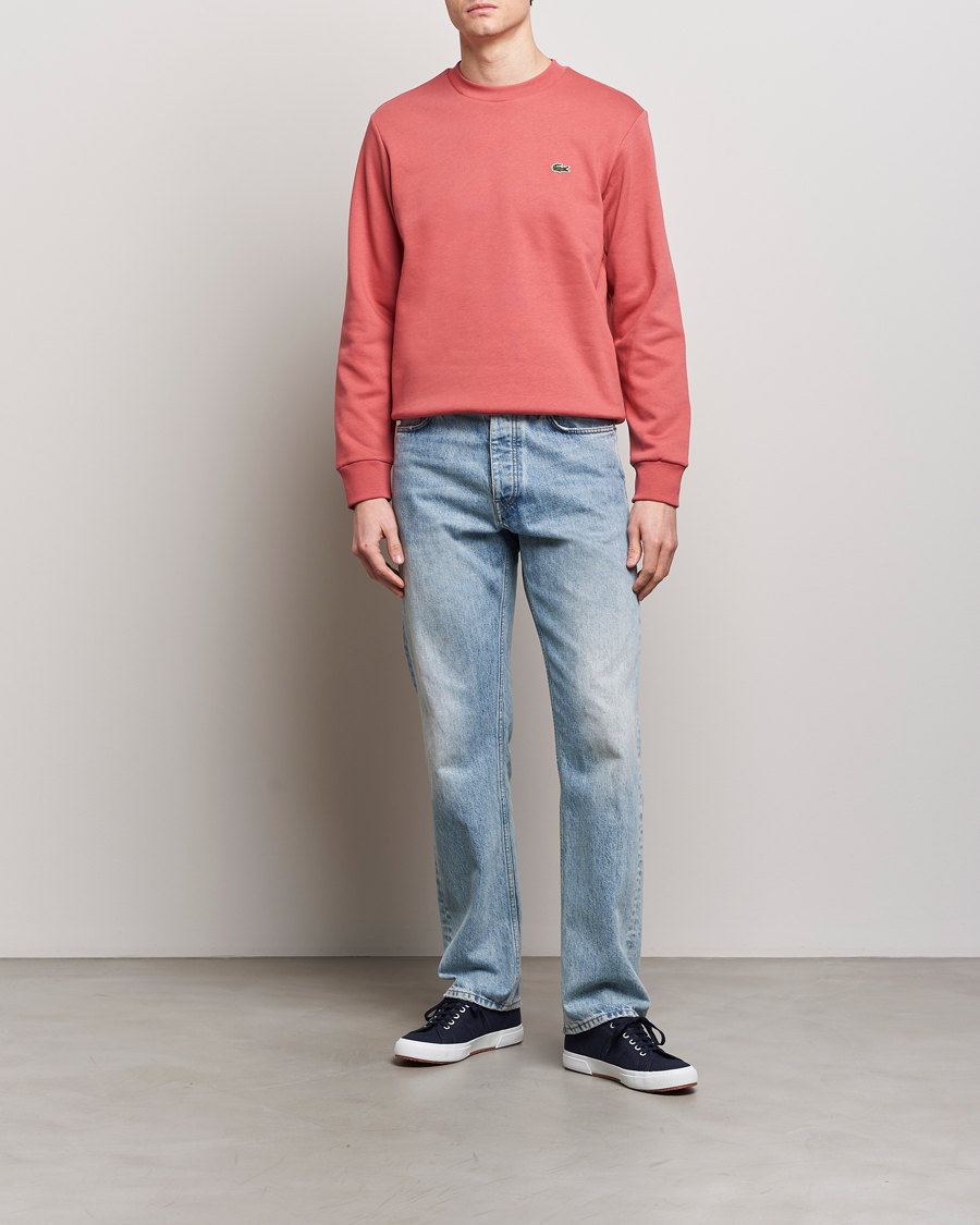 Herr | Tröjor | Lacoste | Crew Neck Sweatshirt Sierra Red