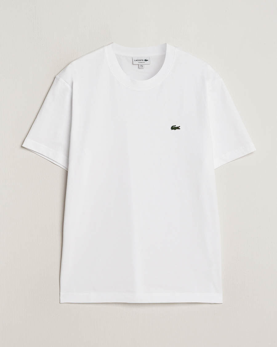 Herr | T-Shirts | Lacoste | Crew Neck T-Shirt White