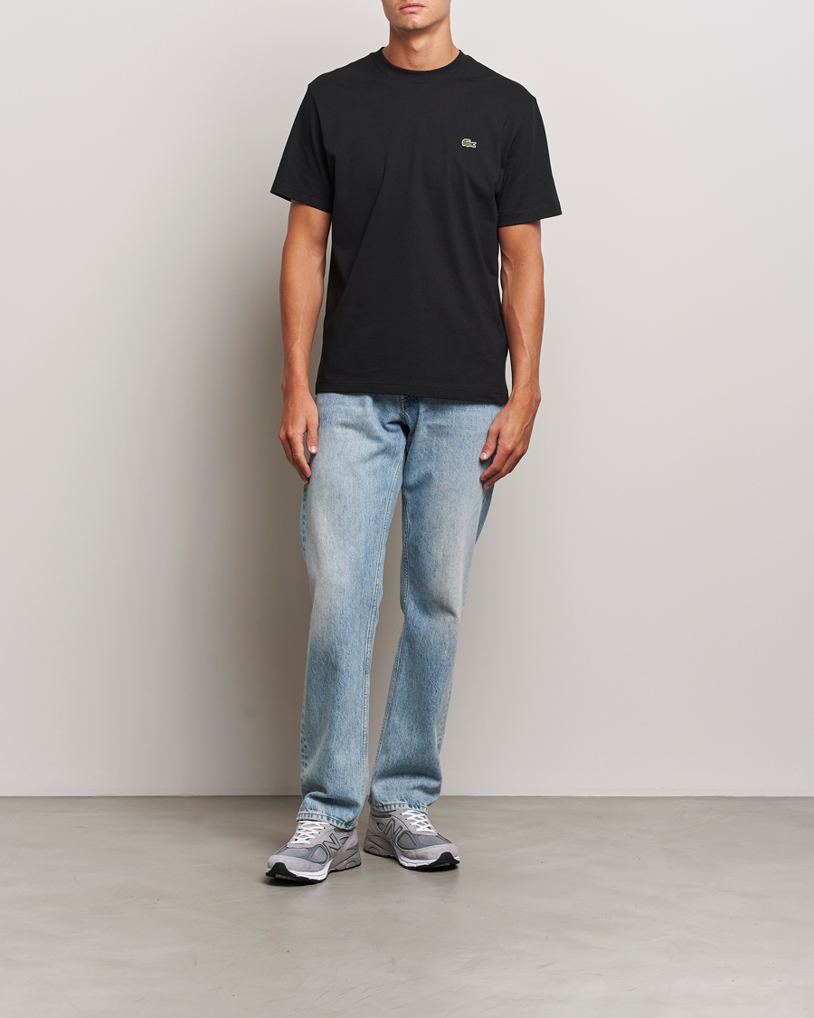 Herr | T-Shirts | Lacoste | Crew Neck T-Shirt Black