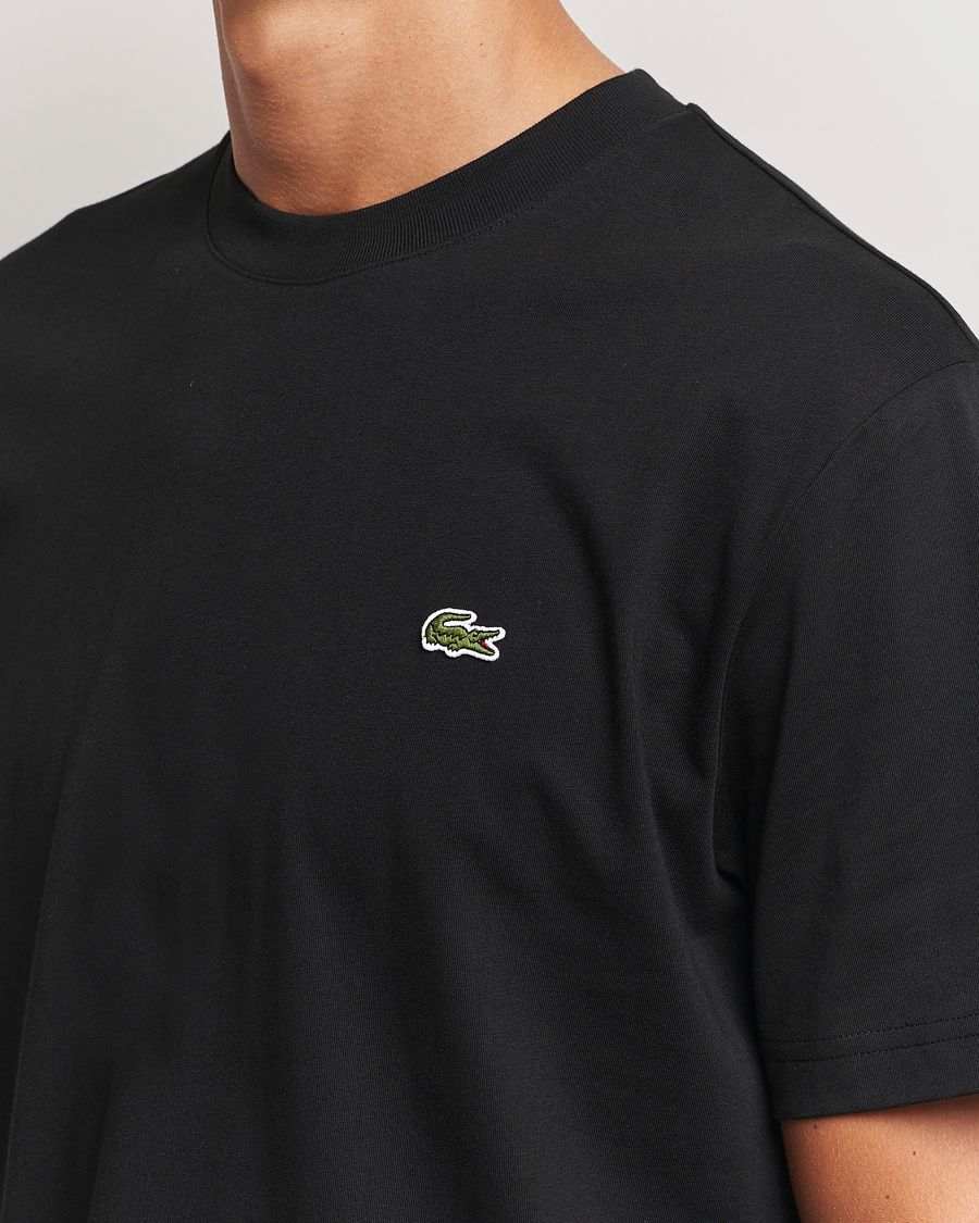 Herr | T-Shirts | Lacoste | Crew Neck T-Shirt Black