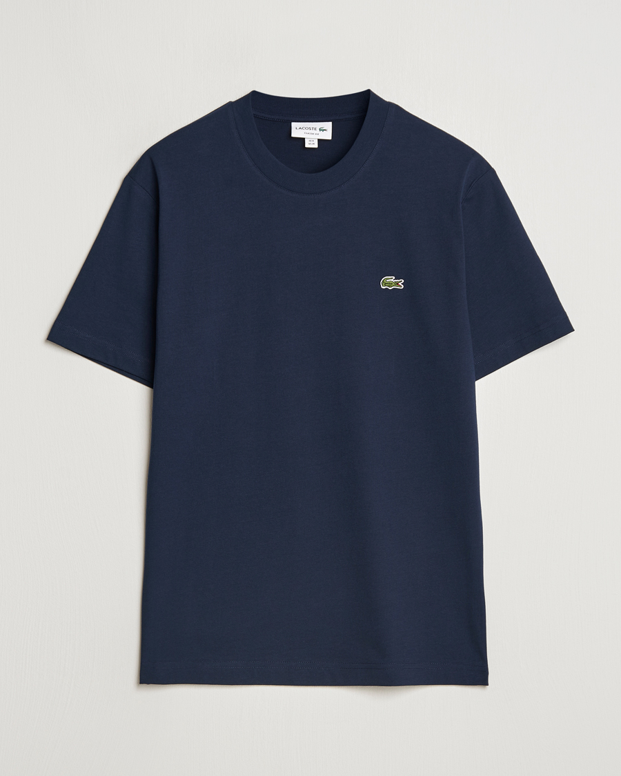 Herr | T-Shirts | Lacoste | Crew Neck T-Shirt Navy Blue