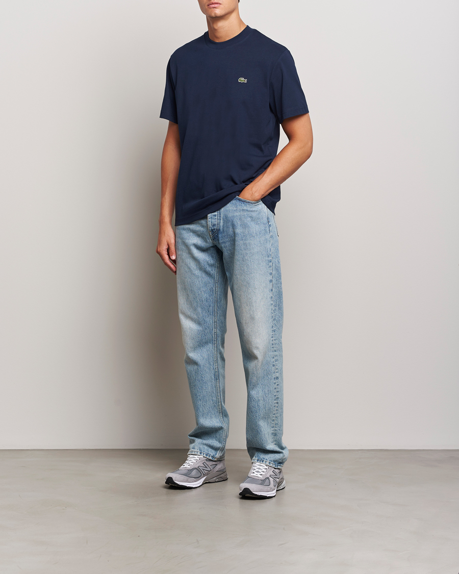 Herr | T-Shirts | Lacoste | Crew Neck T-Shirt Navy Blue