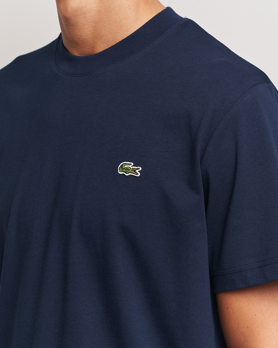 Herr | T-Shirts | Lacoste | Crew Neck T-Shirt Navy Blue