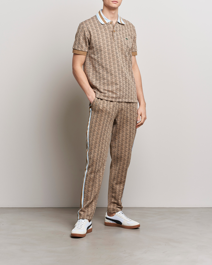 Herr | Pikéer | Lacoste | Classic Fit Monogram Polo Croissant/Cookie