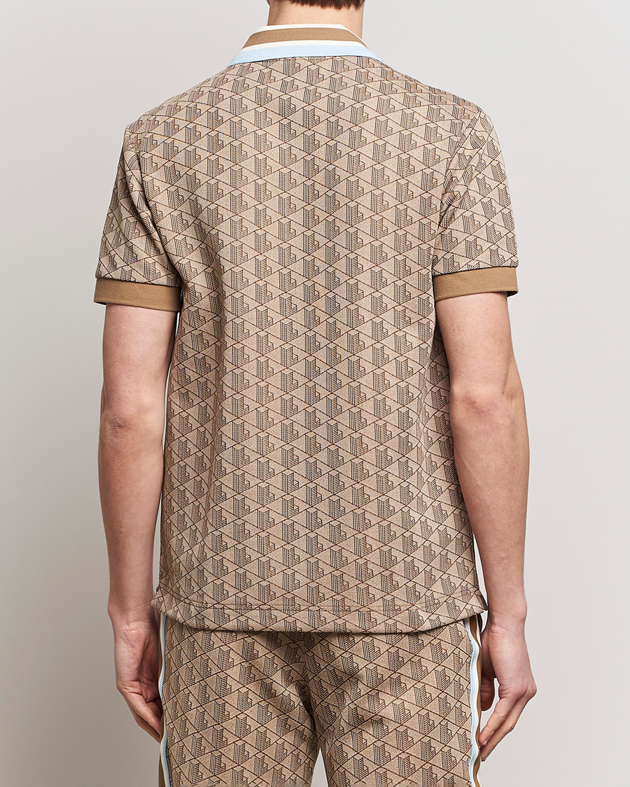 Herr | Pikéer | Lacoste | Classic Fit Monogram Polo Croissant/Cookie