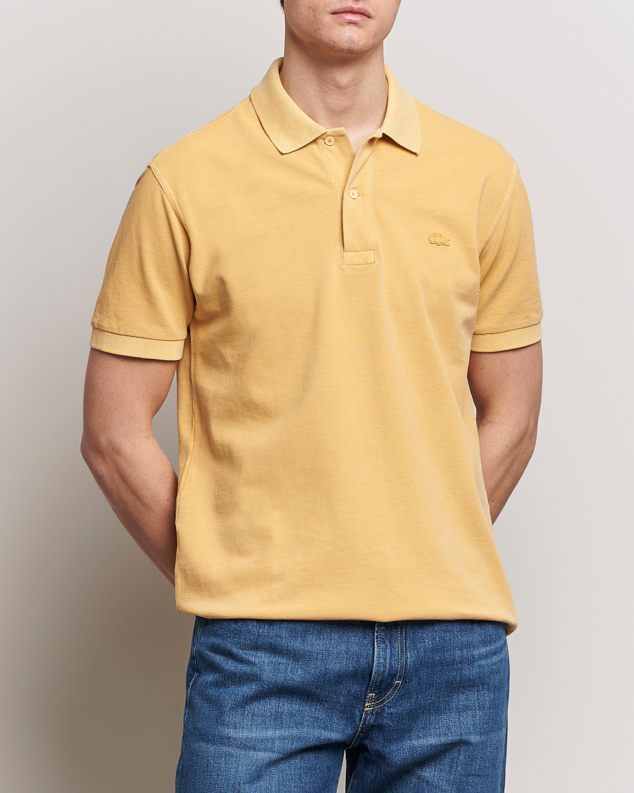 Herr | Kortärmade pikéer | Lacoste | Classic Fit Natural Dyed Tonal Polo Golden Haze