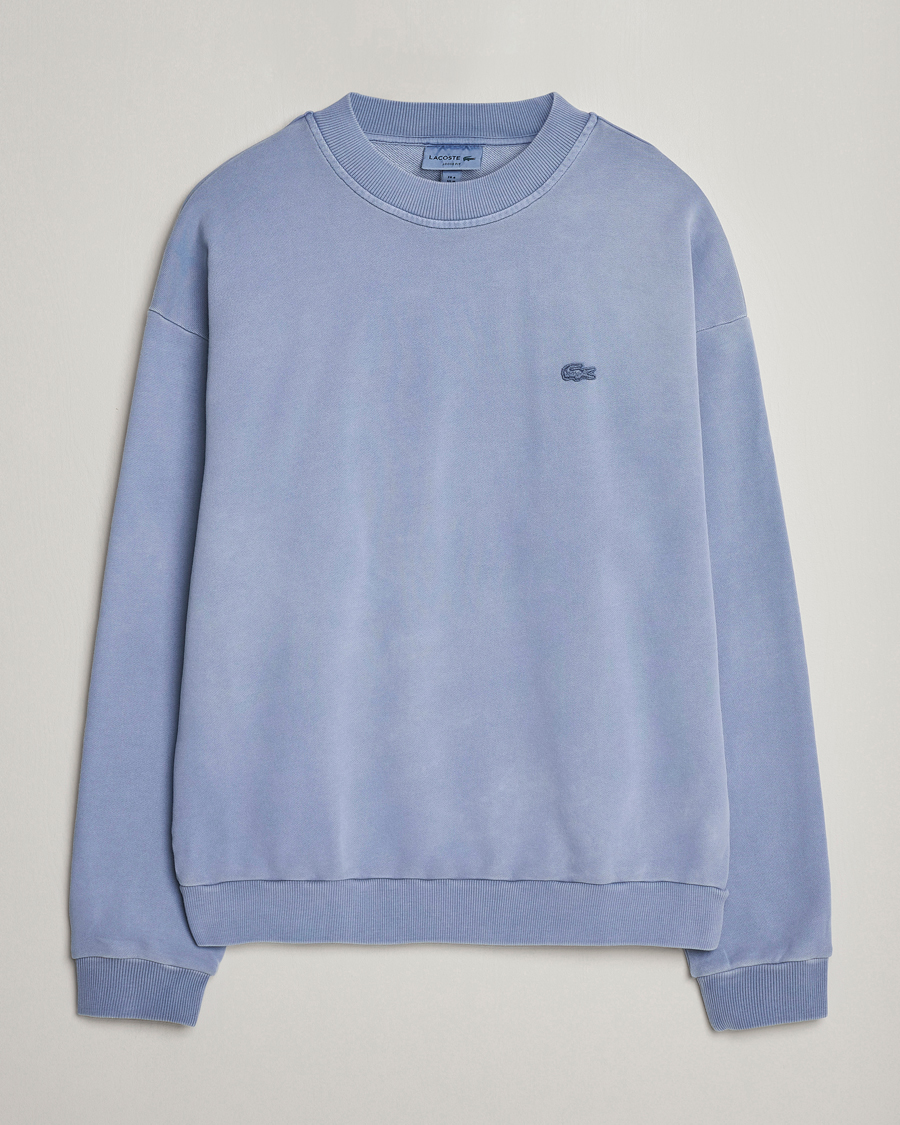 Herr | Tröjor | Lacoste | Natural Dyed Crew Neck Sweatshirt Stonewash