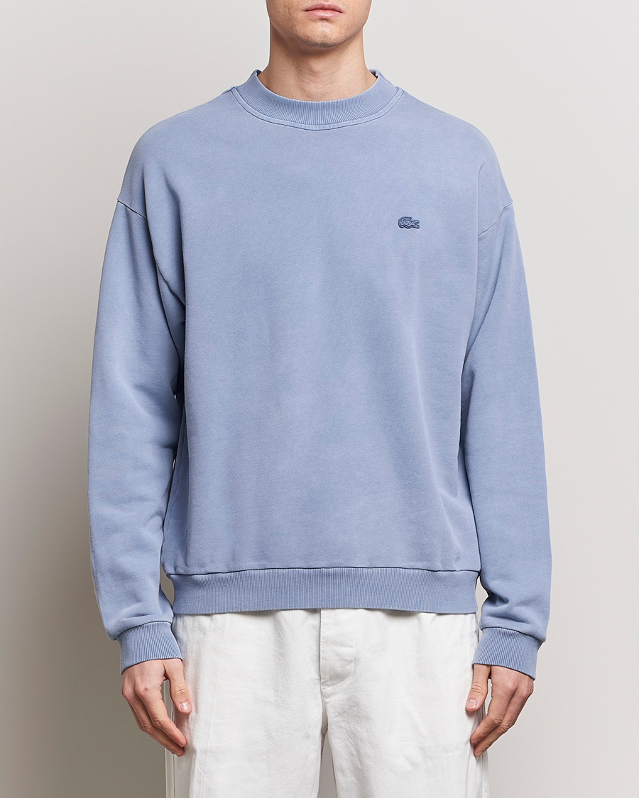 Herr | Tröjor | Lacoste | Natural Dyed Crew Neck Sweatshirt Stonewash