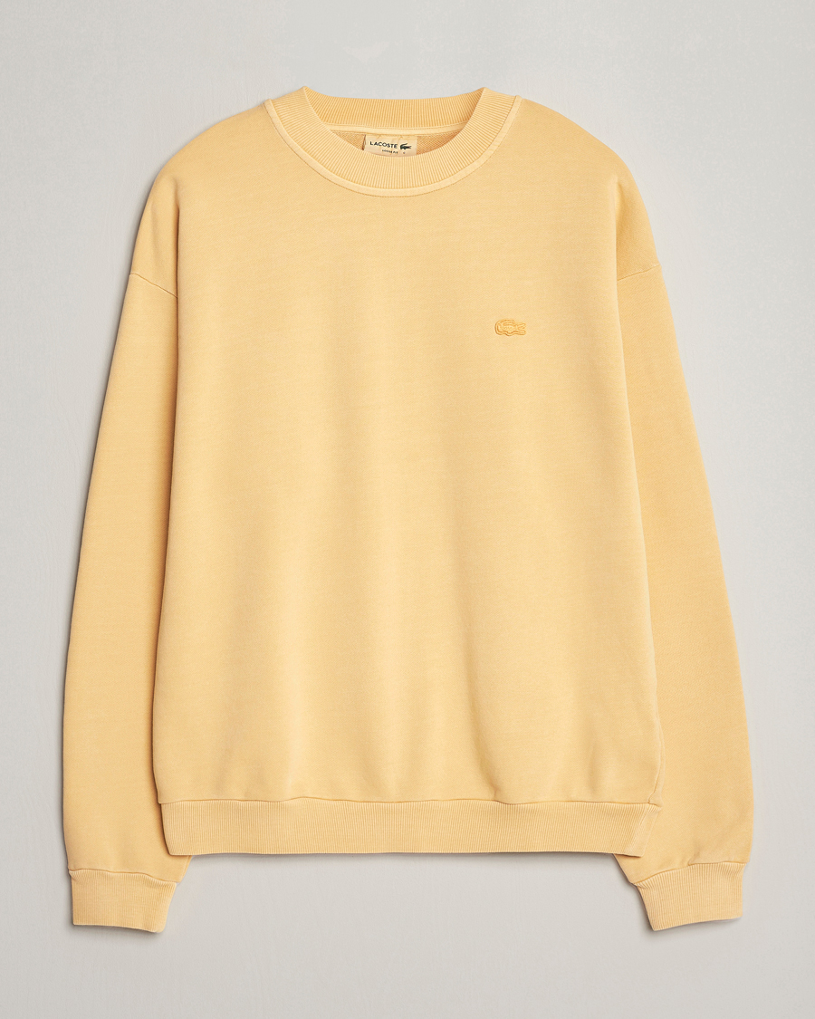Herr | Tröjor | Lacoste | Natural Dyed Crew Neck Sweatshirt Golden Haze