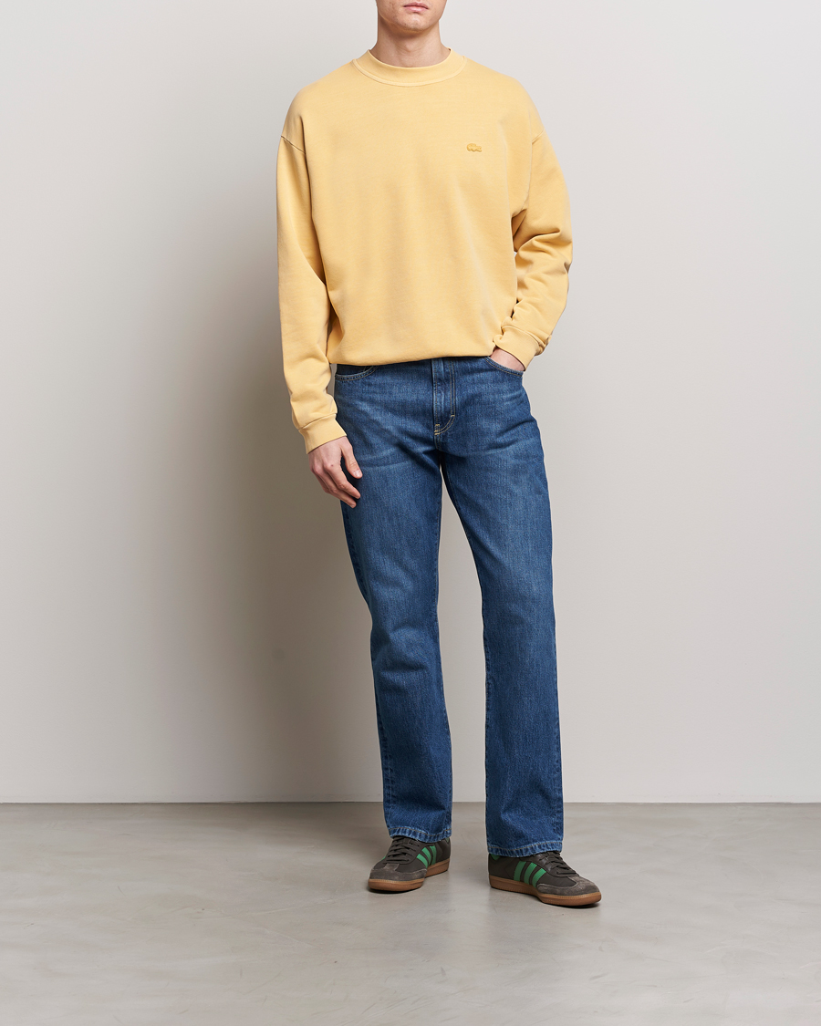 Herr | Tröjor | Lacoste | Natural Dyed Crew Neck Sweatshirt Golden Haze