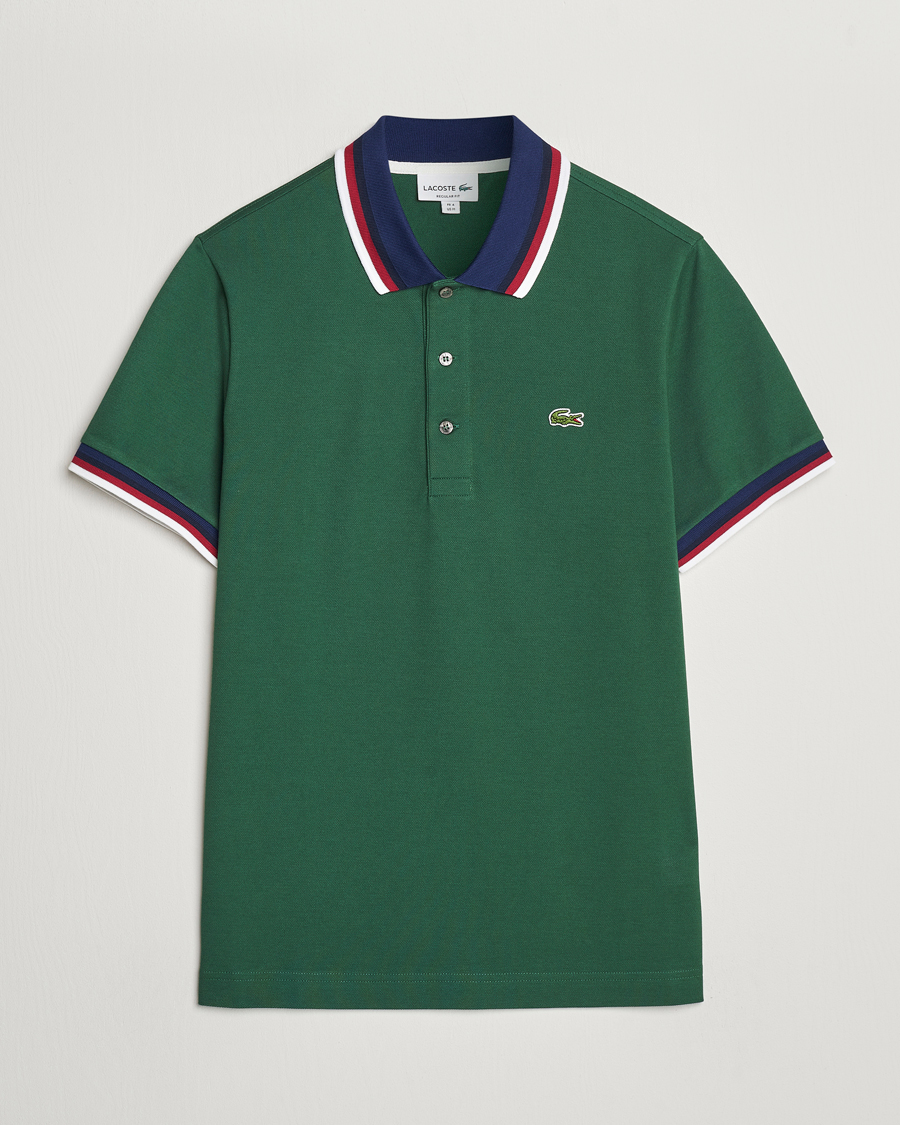 Herr | Pikéer | Lacoste | Regular Fit Tipped Polo Green