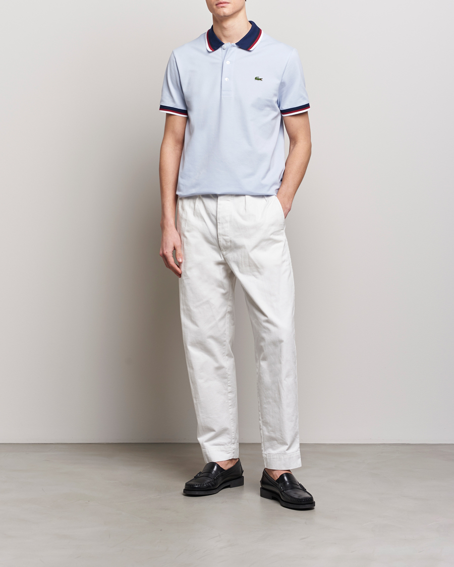 Herr | Pikéer | Lacoste | Regular Fit Tipped Polo Phoenix Blue