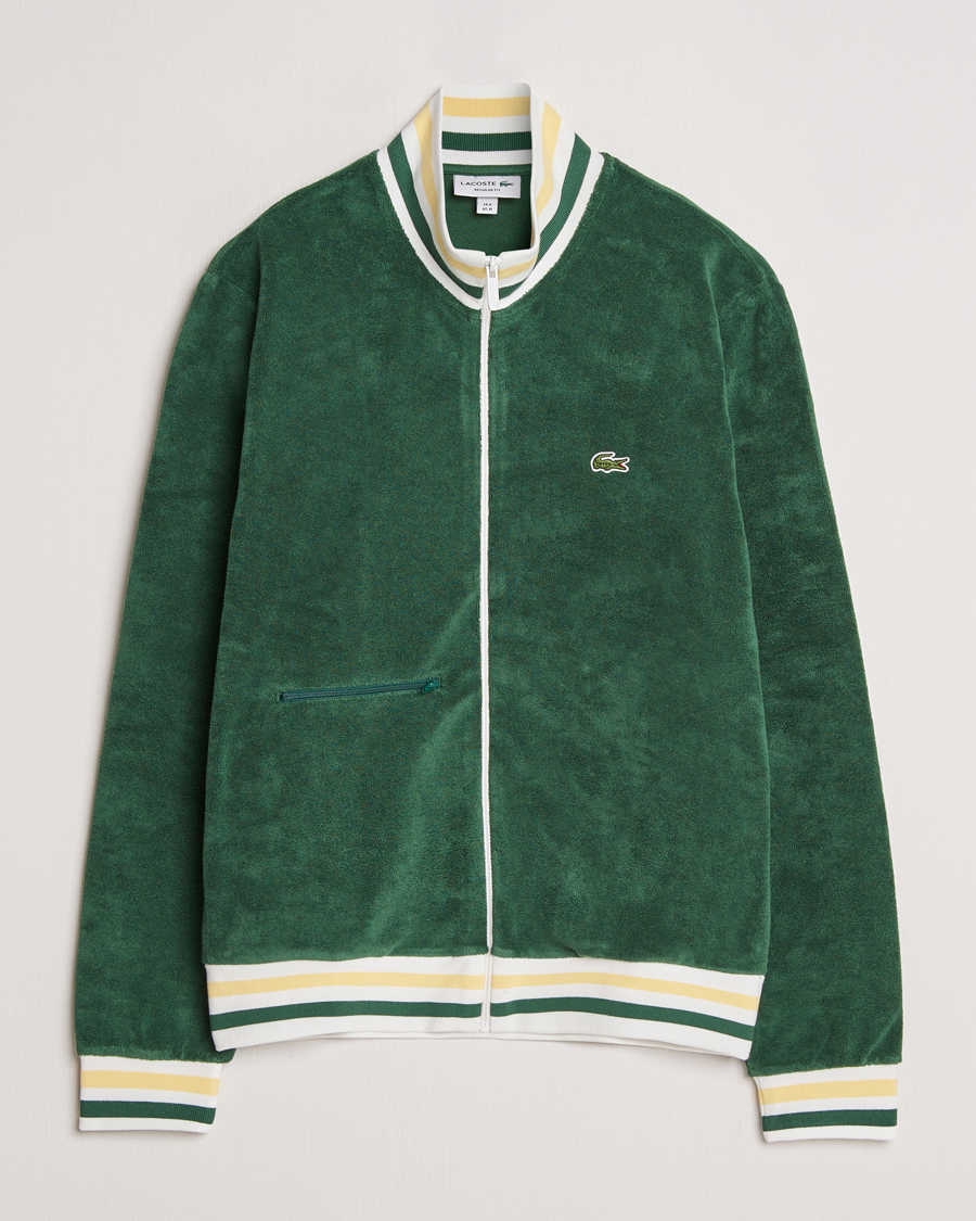 Herr | Tröjor | Lacoste | Terry Full Zip Sweatshirt Green
