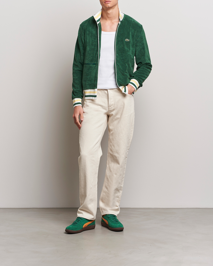 Herr | Tröjor | Lacoste | Terry Full Zip Sweatshirt Green