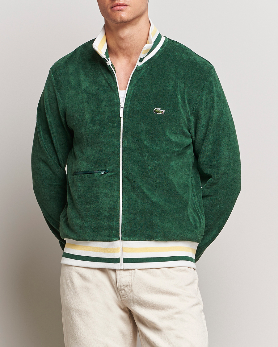 Herr | Tröjor | Lacoste | Terry Full Zip Sweatshirt Green