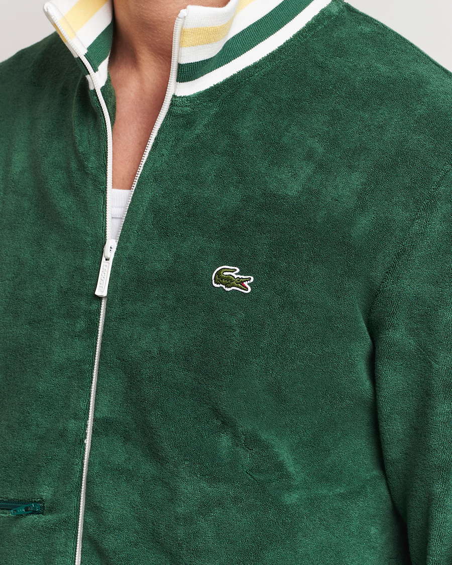 Herr | Tröjor | Lacoste | Terry Full Zip Sweatshirt Green