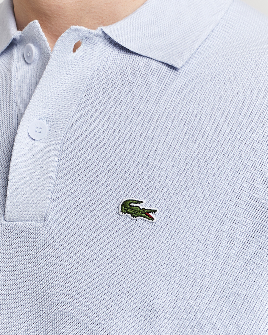 Herr | Pikéer | Lacoste | Relaxed Fit Moss Stitched Knitted Polo Phoenix Blue