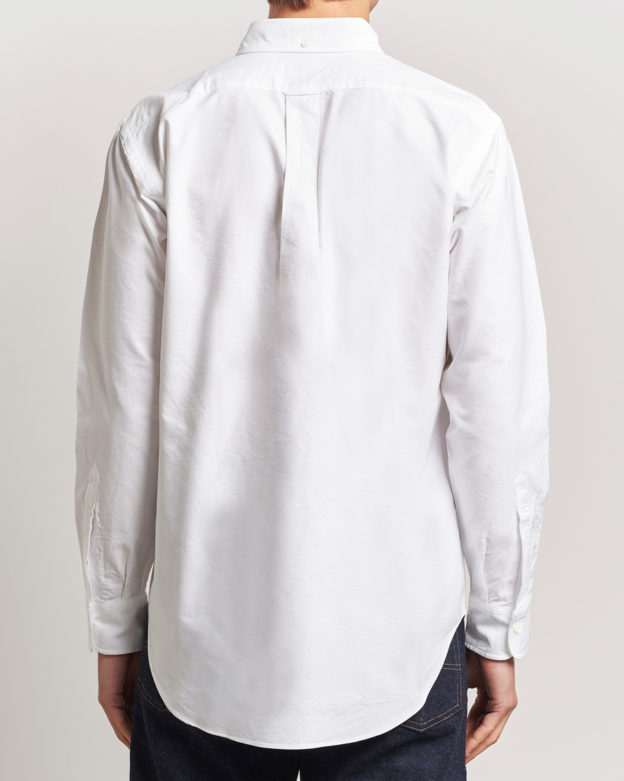 Herr | Skjortor | Kamakura Shirts | Vintage Ivy Oxford Button Down Shirt White