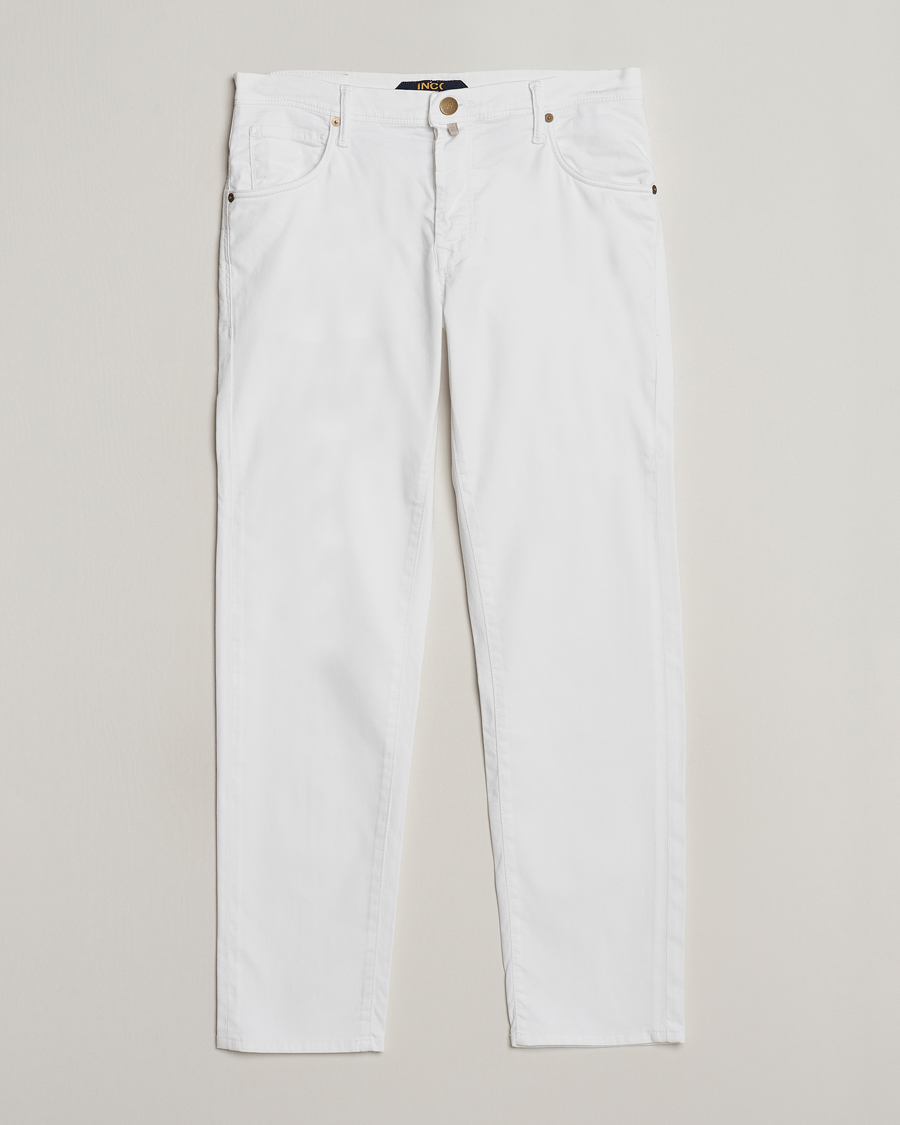 Herr | Byxor | Incotex | 5-Pocket Cotton/Stretch Pants White