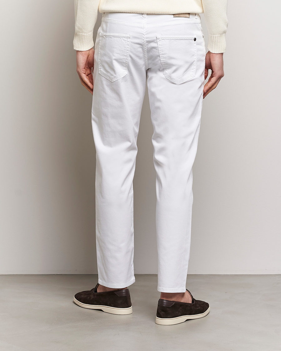 Herr | Byxor | Incotex | 5-Pocket Cotton/Stretch Pants White