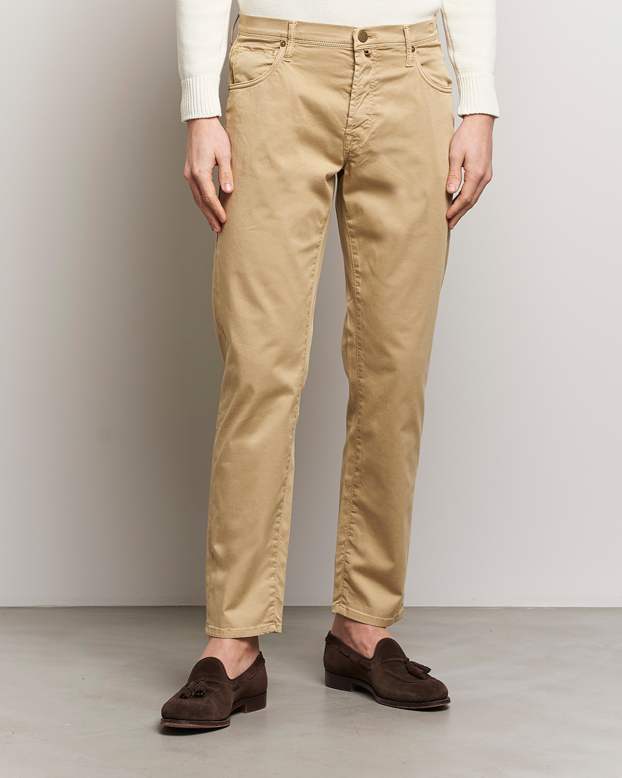 Herr | Kläder | Incotex | 5-Pocket Cotton/Stretch Pants Beige