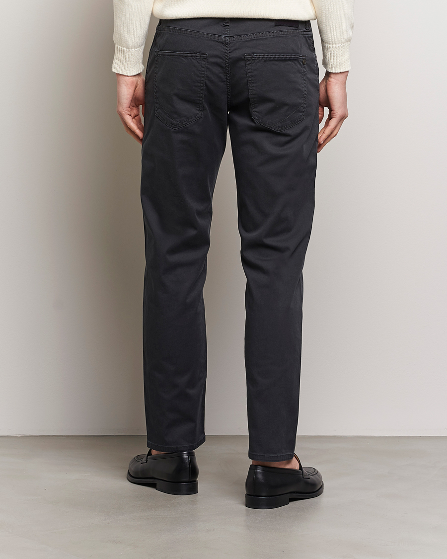 Herr | Byxor | Incotex | 5-Pocket Cotton/Stretch Pants Black