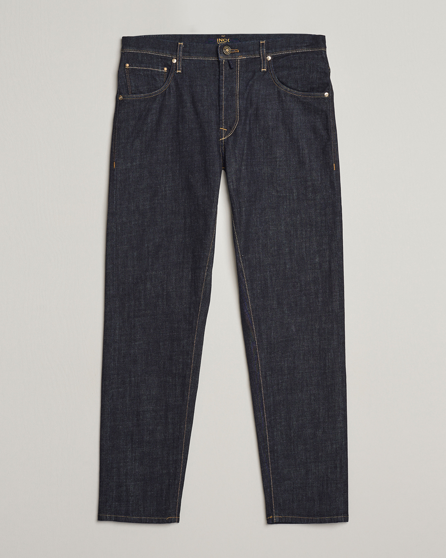 Herr | Jeans | Incotex | 5-Pocket Stretch Denim Dark Blue