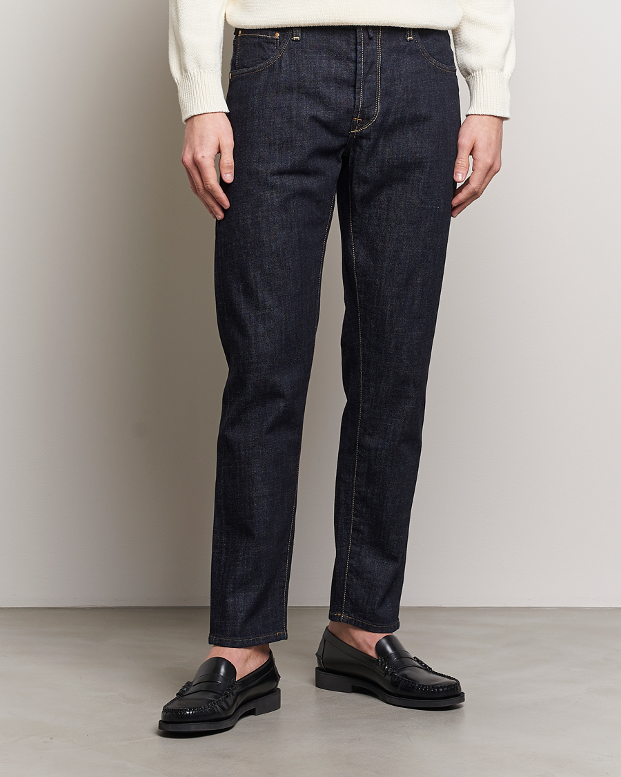 Herr | Italian Department | Incotex | 5-Pocket Stretch Denim Dark Blue