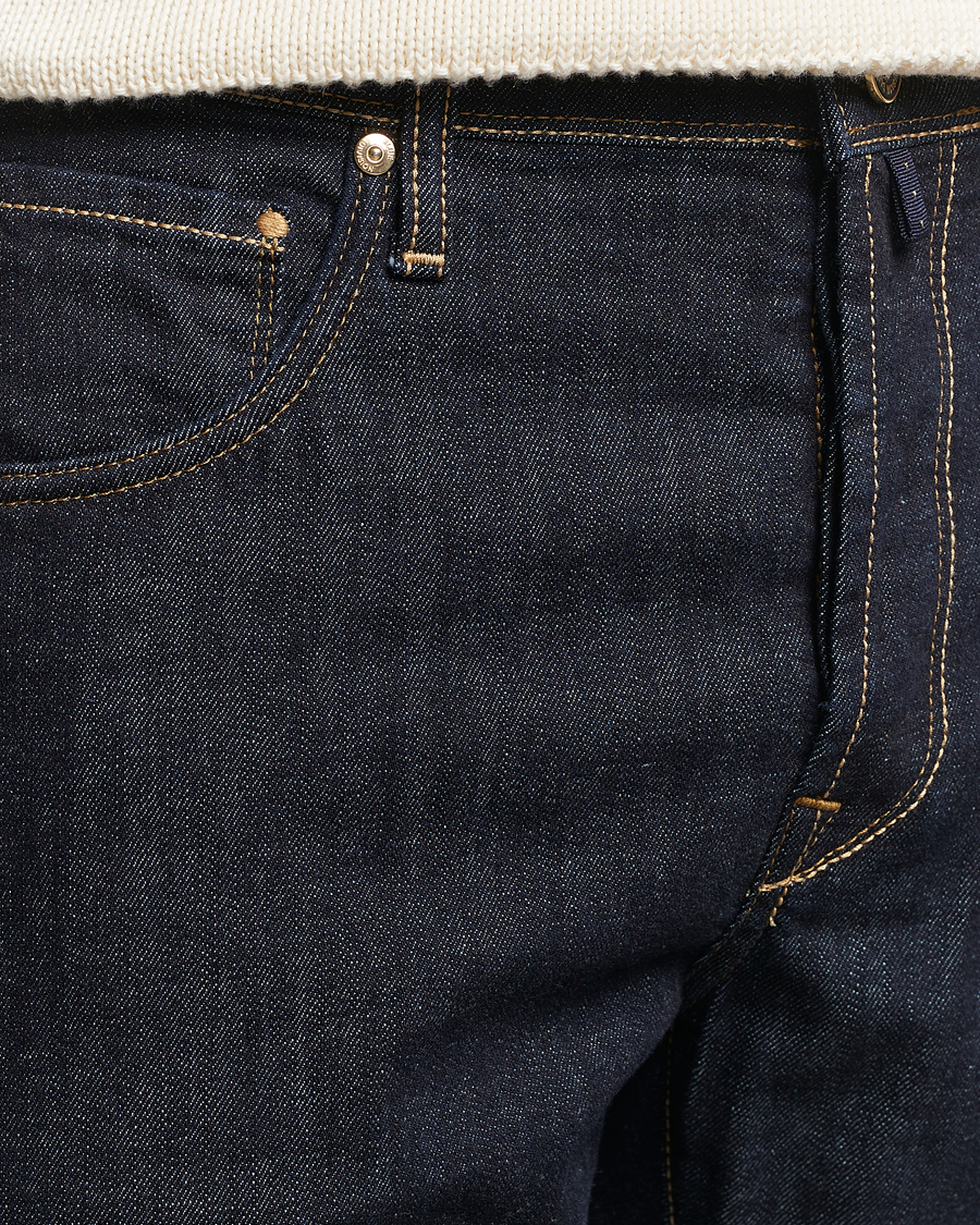 Herr | Jeans | Incotex | 5-Pocket Stretch Denim Dark Blue