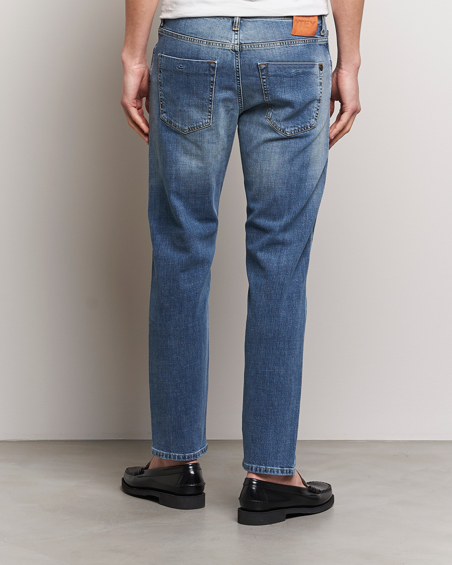 Herr | Jeans | Incotex | 5-Pocket Stretch Denim Medium Blue