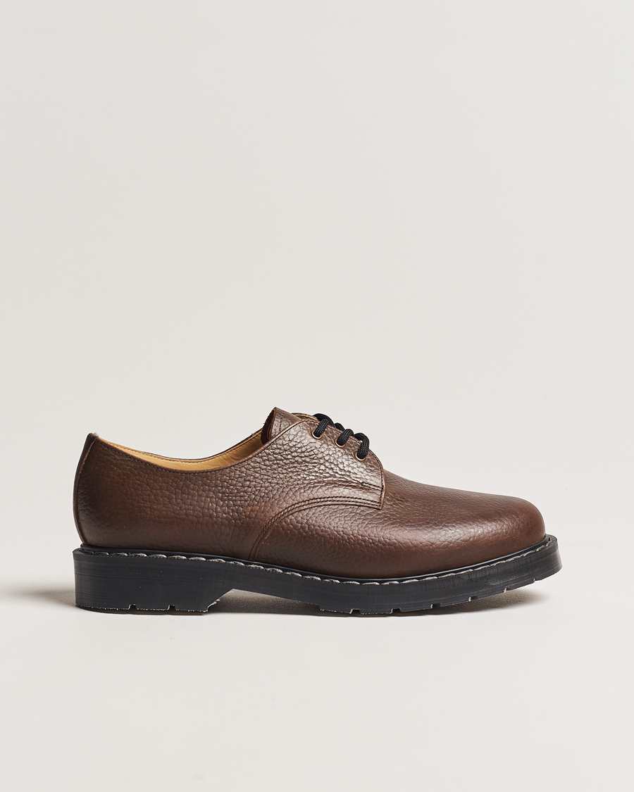 Herr | Derbys | Solovair | 3 Eye Gibson Shoe Brown Grain