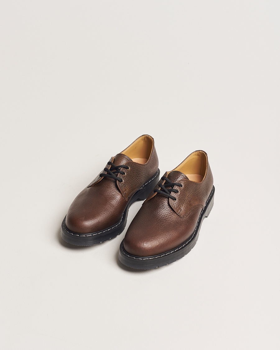 Herr | Derbys | Solovair | 3 Eye Gibson Shoe Brown Grain