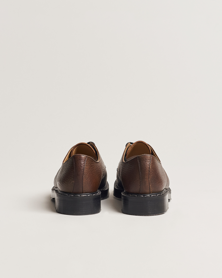 Herr | Handgjorda skor | Solovair | 3 Eye Gibson Shoe Brown Grain