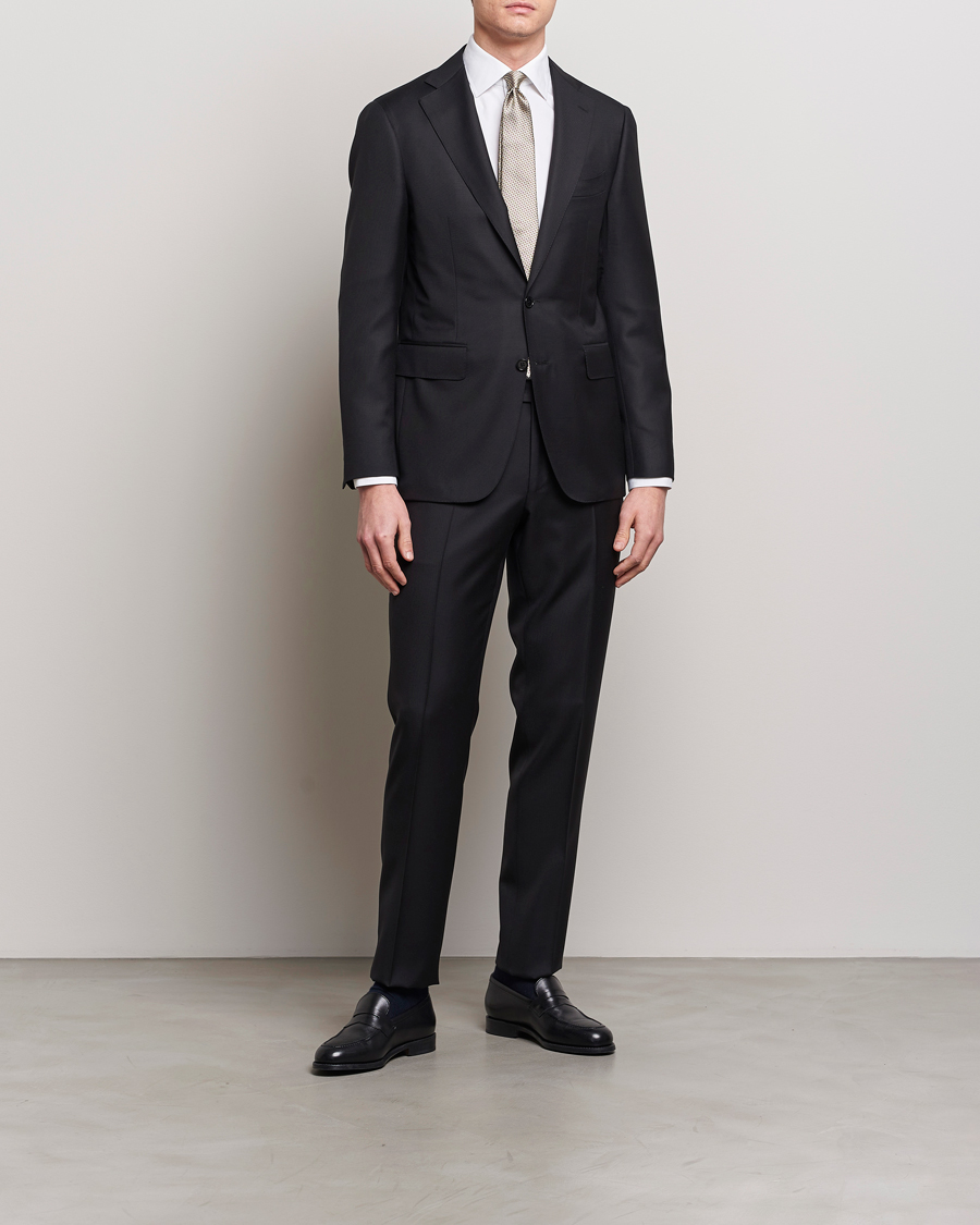 Herr | Lojalitetserbjudande | Canali | Capri Super 130s Wool Suit Black