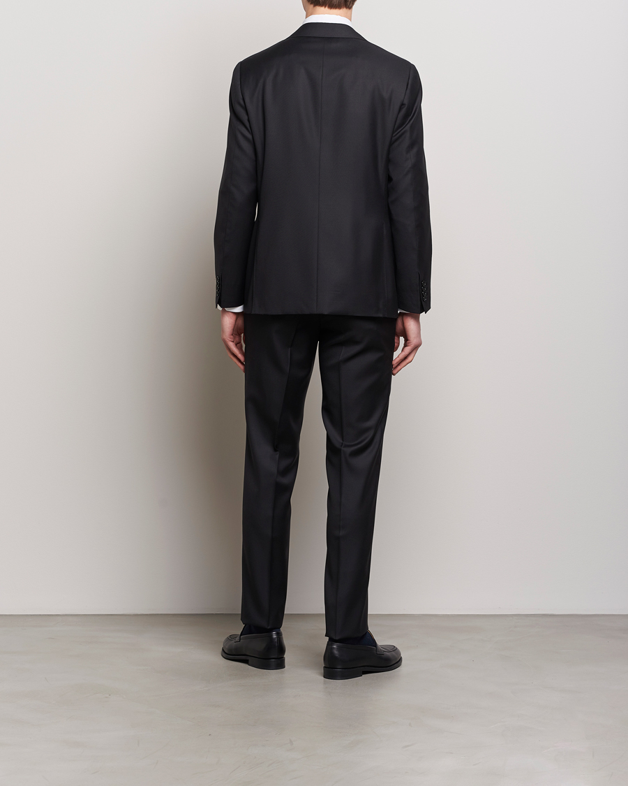 Herr | Kostymer | Canali | Capri Super 130s Wool Suit Black