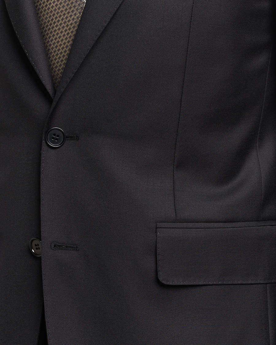 Herr | Kostymer | Canali | Capri Super 130s Wool Suit Black